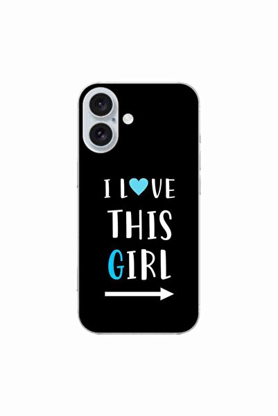 OEM Husa compatibila cu Apple iPhone 16 Silicon Gel Tpu Model Cupluri I love ...
