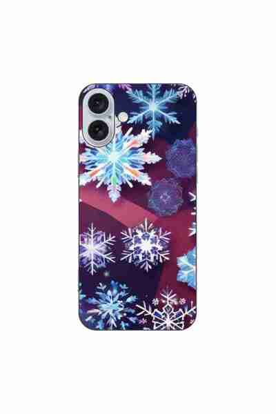 OEM Θήκη συμβατή με Apple iPhone 16 Plus από σιλικόνη gel TPU με σχέδιο νιφάδ...