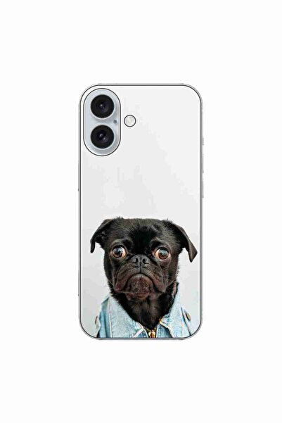 OEM Husa compatibila cu Apple iPhone 16 Silicon Gel Tpu Model Pug Fashion