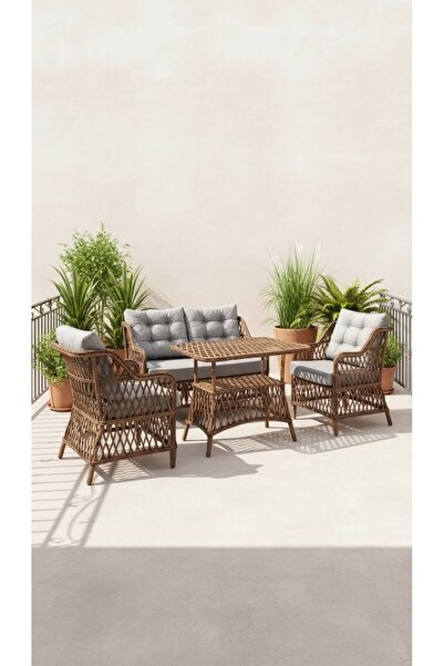 Sun Patio Mini Verona Lounge Açık Kahve Balkon Takımı