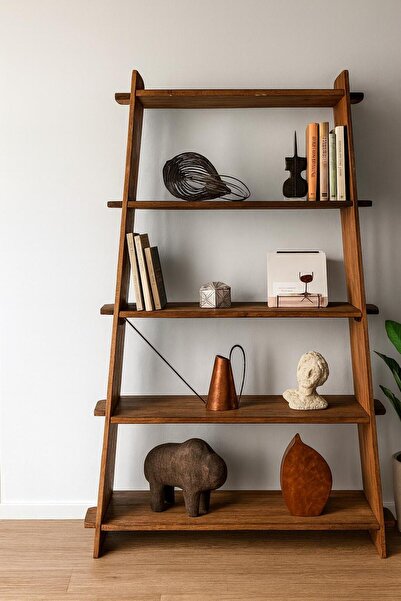 larissa design ahşap kitaplık