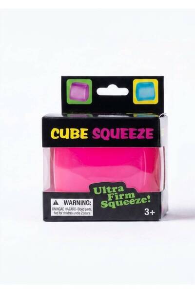 OEM Anti-stress squishy toy, ice cube design, pink ICE CUBES SQUEEZY