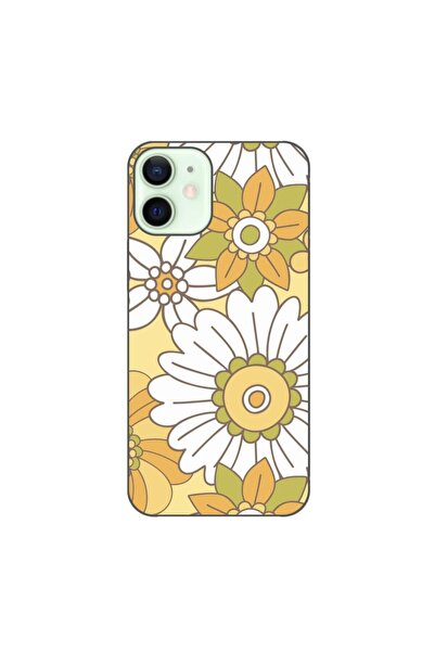 OEM Husa compatibila cu Apple iPhone 12 Mini Silicon Gel Tpu Model Pastel Garden