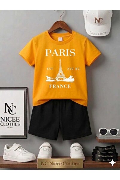 NC Nicee Clothes ΚΑΛΟΚΑΙΡΙΝΟ ΠΑΙΔΙΚΟ ΜΠΛΟΥΖΑΚΙ ΚΑΙ ΣΟΡΤΣ UNISEX (ΛΕΥΚΟ ΣΧΕΔΙΟ...