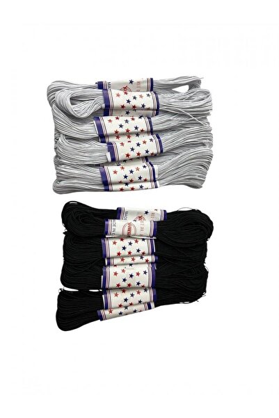 OEM Stretchy 0.8mm-15m 10/ Top Bottom Set Black