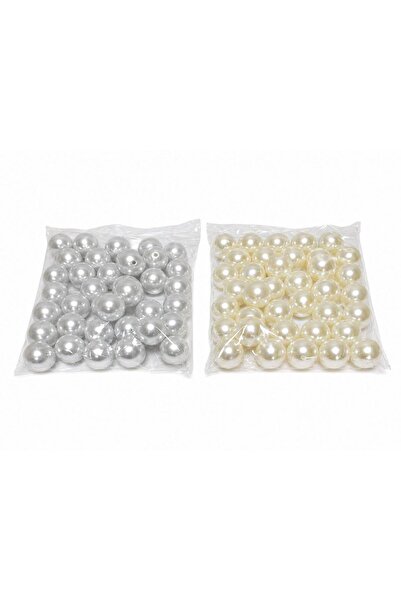 OEM Plastic Pearls Drilled Whole 3cm/1000g Cream