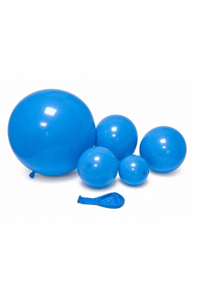 OEM Matte Balloons TX 57 Blue 5"-100/ Top Bottom Set
