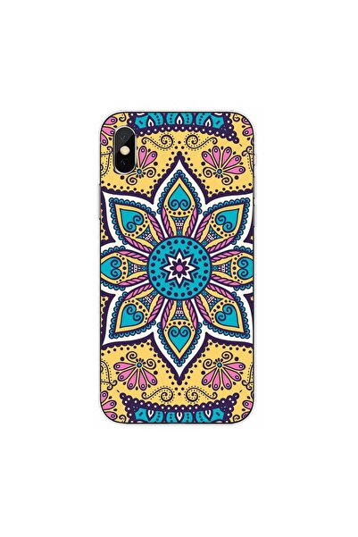 OEM Husa compatibila cu Apple iPhone XS Silicon Gel Tpu Model Mandala Twilight