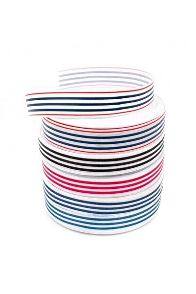 OEM Striped Ribbed Ribbon 2.5 Cm Red