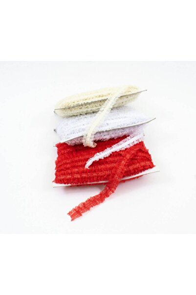 OEM Lace Ribbon On Stretchy(Garter) 2cm/25yards Red