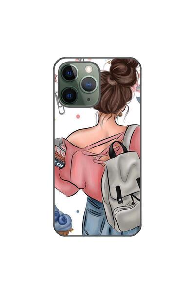 OEM Husa compatibila cu Apple iPhone 11 Pro Silicon Gel Tpu Model Girl Fashio...