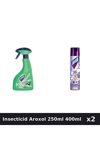 Aroxol Set 2 Spray Insecticid 250ml + 400ml - Anti Gandaci, Tantari, Muste
