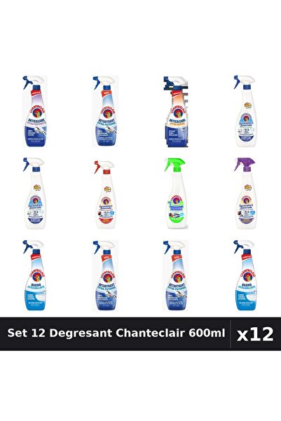 Chanteclair Set 12 Degresant Universal 600ml - Bicarbonat, Extra Parfumat, Ex...