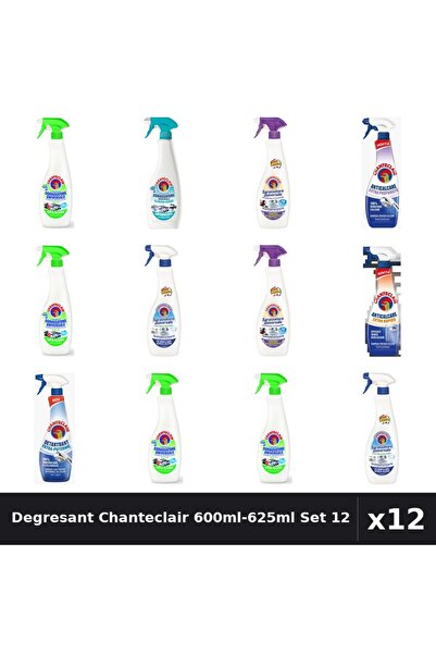 Chanteclair Set 12 Degresant Universal 600ml-625ml - Lămâie, Lavandă, Bicarbo...