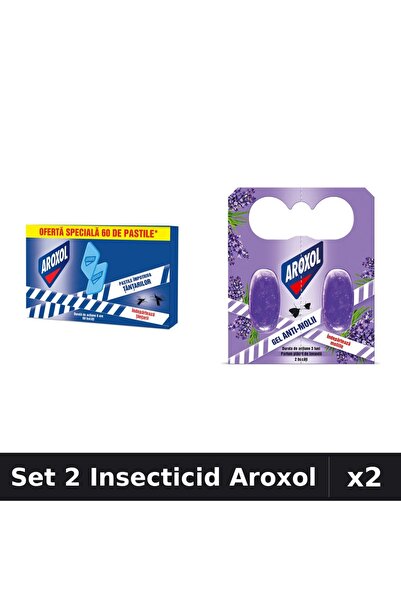 Aroxol Set 2 Produse Anti-Insecte - Pastile/Spirale Anti-Insecte