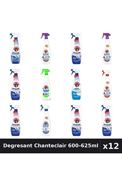 Chanteclair Set 12 Degresant Universal 600-625ml - 8 Arome, Anticalcar, Detar...