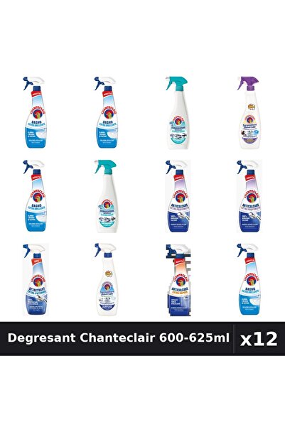 Chanteclair Set 12 Degresant Universal 600-625ml - 7 Arome, Anticalcar, Detar...