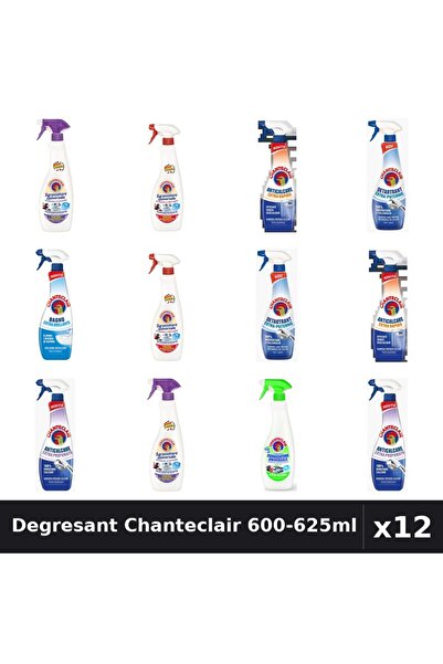 Chanteclair Set 12 Degresant Universal 600-625ml - 7 Arome, Anticalcar, Detar...