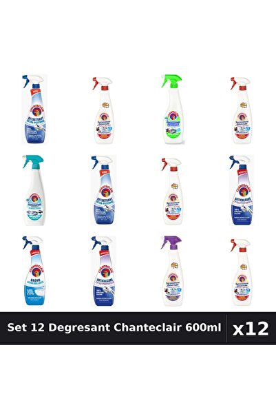 Chanteclair Set 12 Degresant Universal 600ml - Anti-Miros, Extra Parfumat, Ex...