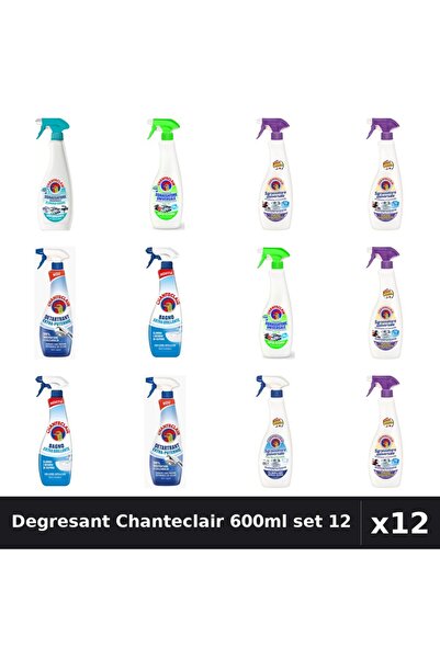 Chanteclair Set 12 Degresant Universal 600-625ml - Lamaie, Lavanda, Mosc, Bic...