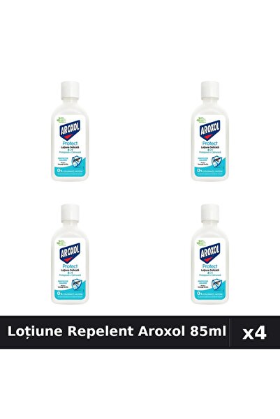 Aroxol Set 4 Loțiune Repelent Insecte 85ml - Protecție Anti-Țânțari și Gândaci