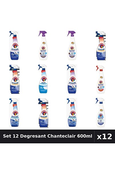 Chanteclair Set 12 Degresant Universal 600ml - Bicarbonat, Extra Parfumat, Ex...