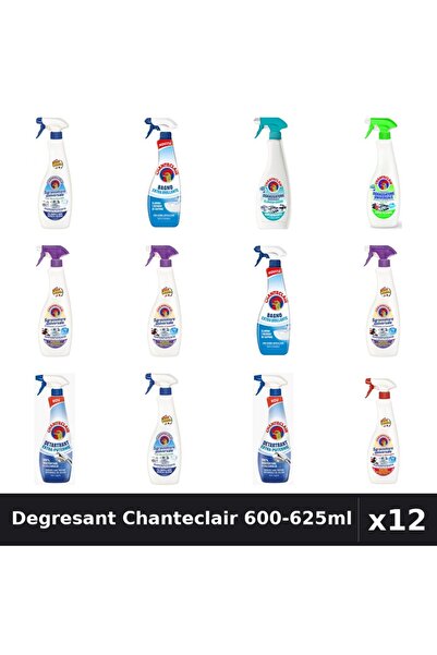 Chanteclair Set 12 Degresant Universal 600-625ml - 8 Arome, Bicarbonat, Lavan...