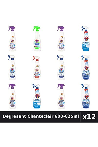 Chanteclair Set 12 Degresant Universal 600-625ml - 7 Arome Asortate, Curateni...