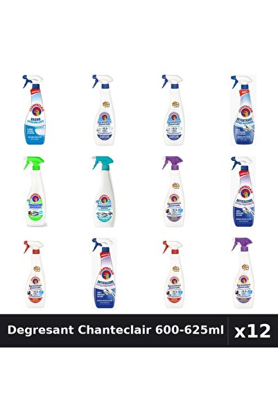 Chanteclair Set 12 Degresant Universal 600-625ml - 8 Arome, Anticalcar, Detar...