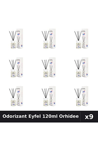 Eyfel Set 9 Odorizant Camera Betisoare Orhidee - 120ml Parfum Intens