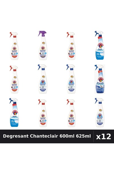Chanteclair Set 12 Degresant Universal 600ml 625ml - Marsilia, Mosc, Bicarbonat