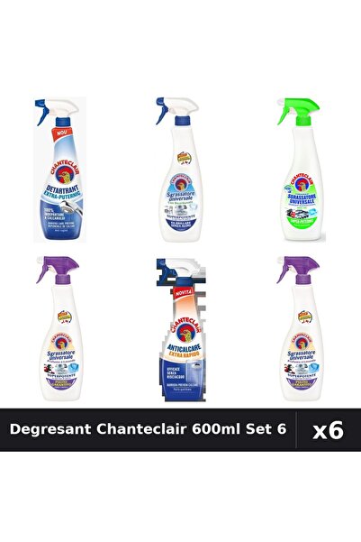 Chanteclair Set 6 Degresant Universal 600-625ml - Bicarbonat, Lămâie, Lavandă...