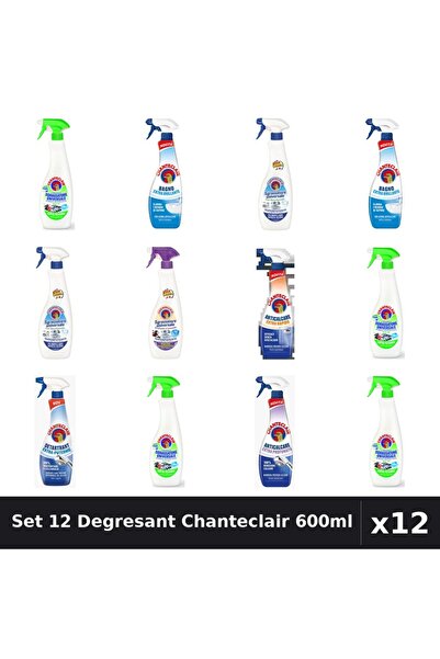Chanteclair Set 12 Degresant Universal 600ml - Bicarbonat, Extra Parfumat, Ex...