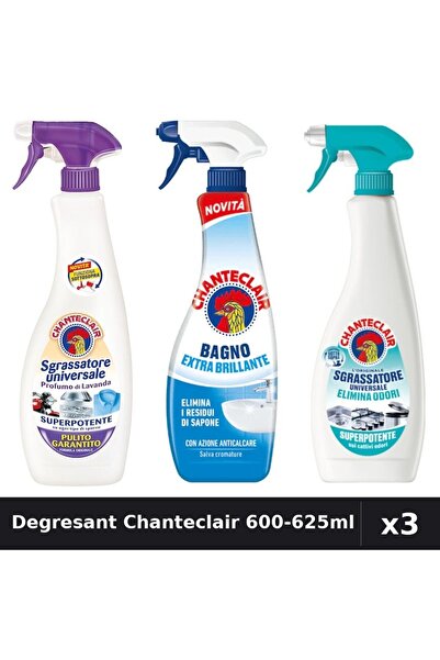 Chanteclair Set 3 Degresant Universal 600-625ml - Mosc Alb, Anti-Miros, Stral...