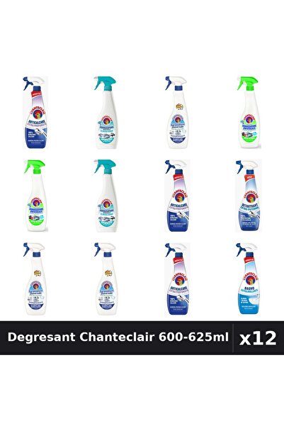 Chanteclair Set 12 Degresant Universal 600-625ml - 6 Arome, Anticalcar, Detar...