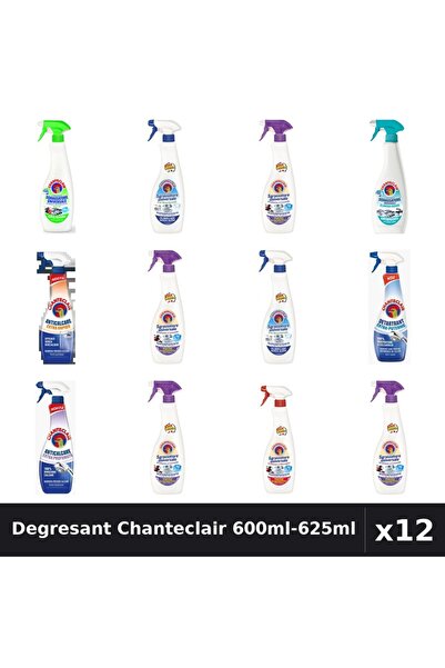 Chanteclair Set 12 Degresant Universal 600ml-625ml - 9 Arome, Anticalcar, Det...