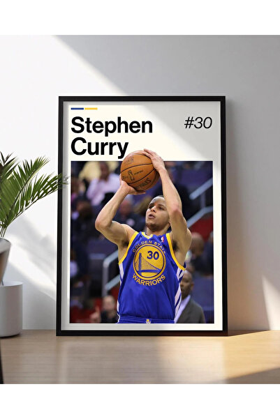 HOME MODE Stephen Curry Poster, Curry Golden State Warriors Wall Art, Framed ...