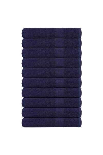 vidaxl Sauna towels, FROGN, navy blue, 80 x 200 cm, 360 g/m², 10 pcs.