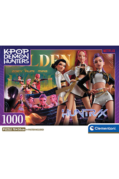 CLEMENTONI Παζλ High Quality K-Pop Demon Hunters Compact Box 1000 τμχ