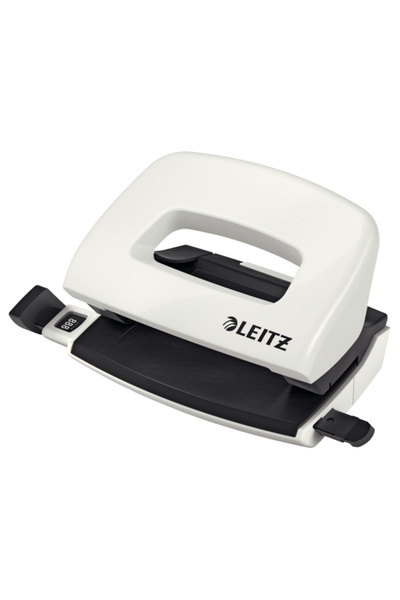 Leitz Perforator 10 inch Model Mini 5060 Alb Perlat WOW
