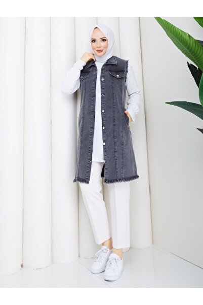 Rema VESTĂ DE DENIM MOALE CU CIUCURI Lycra