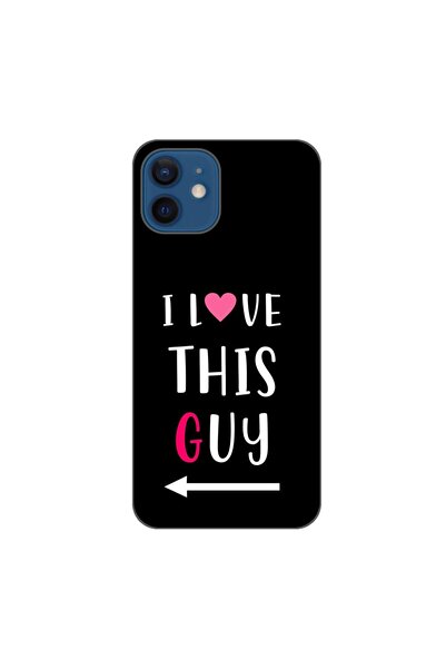 OEM Husa compatibila cu Apple iPhone 12 Silicon Gel Tpu Model Cupluri I love ...