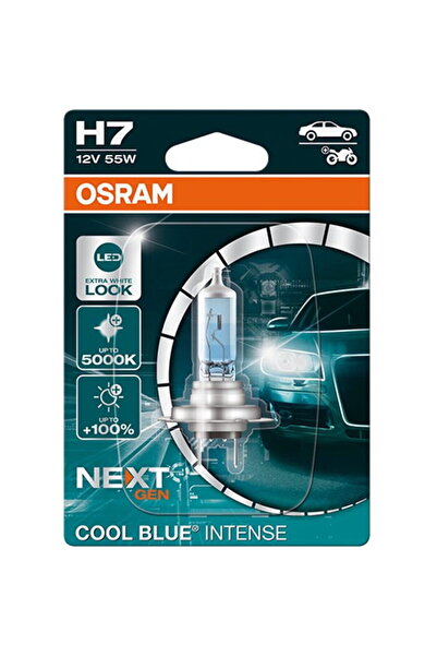 Osram Bec halogen H7 12V 55W CoolBlue Intense (Noua Generație) +100% Lumină, ...