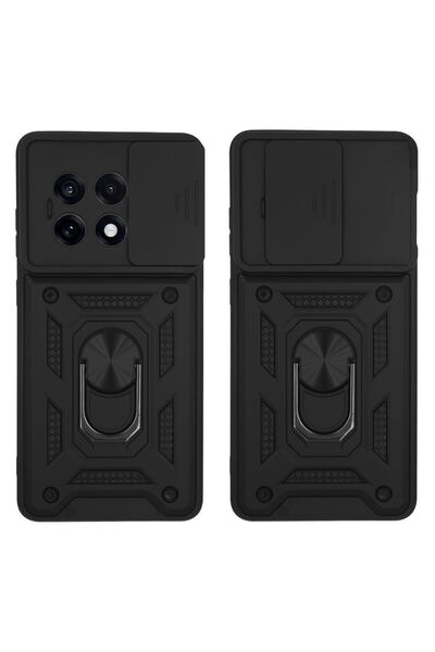 Sonique Θήκη Ring Armor CamPro για OnePlus OnePlus 13R 5G Μαύρο