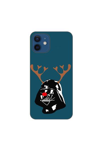 OEM Husa compatibila cu Apple iPhone 12 Silicon Gel Tpu Model Craciun Darth V...