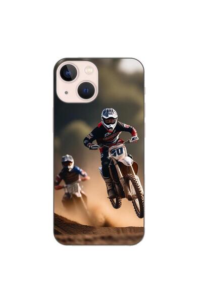 OEM Husa compatibila cu Apple iPhone 13 Mini Silicon Gel Tpu Model Motocross