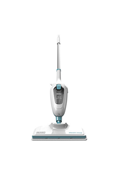 Black and Decker ممسحة بخار كهربائية من بلاك آند ديكر - سعة 380 مل - قوة 1300 واط - لون أبيض FSMH13E10-B5