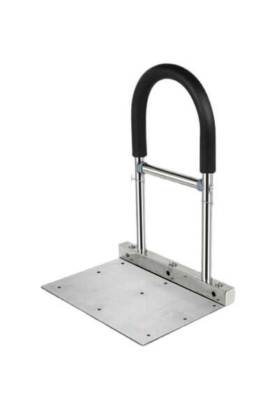 Arabest Stainless Steel Bedside Handrails for Elderly,Adjustable Safety Bed R...