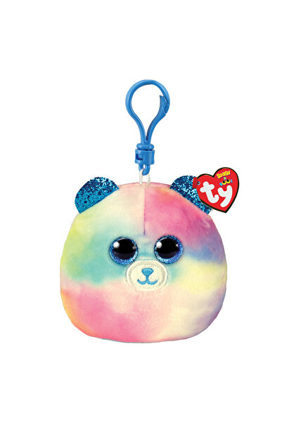 TY Squishy Beanies Hope Χνουδωτό Μπρελόκ Αρκουδάκι Παστέλ