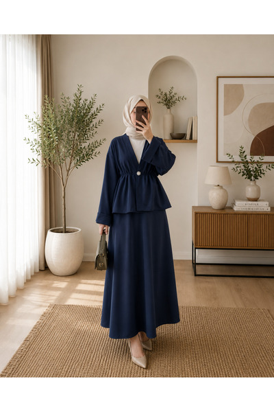 Lior Design طقم تنورة بزر إغلاق للإحتفالات الإسلامية